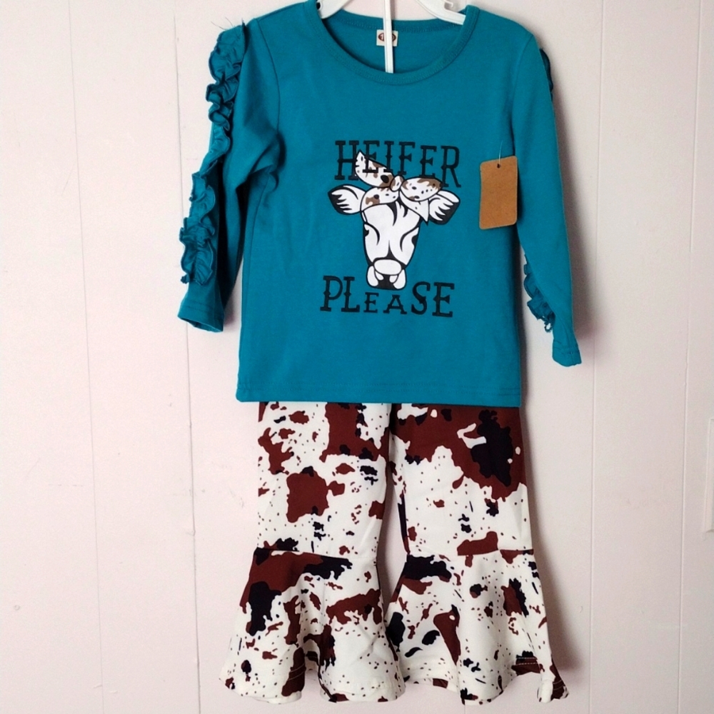 3T Heifer Please boutique outfit